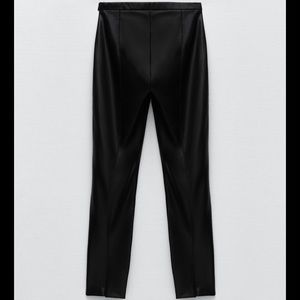 Zara faux leather leggings size large